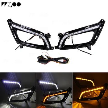 

Car Styling For Kia led fog lamps daytime running light High brightness guide LED DRL for K5 2014 2015 Optima fog light Car Acce