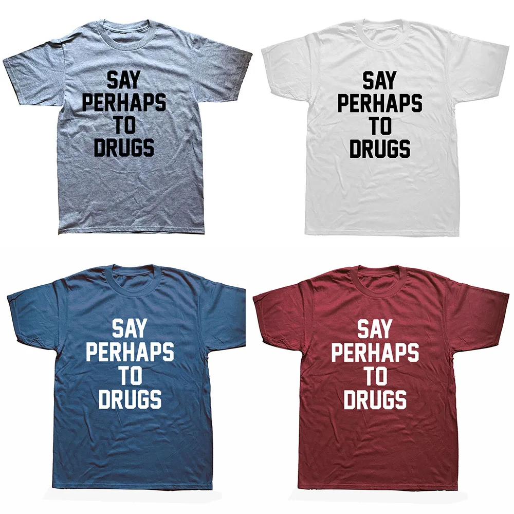 Мужская футболка с короткими рукавами хлопковая надписью Drugs Not Hugs Dont Touch Me|camiseta