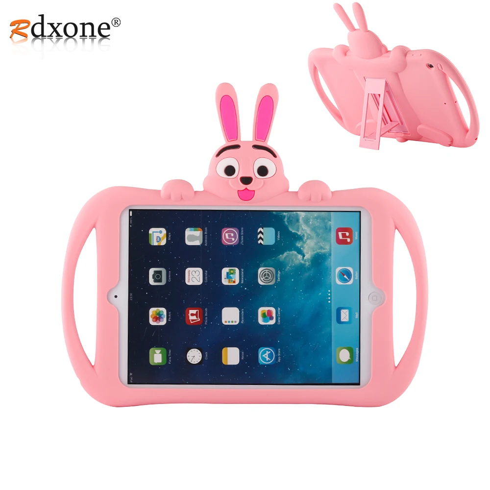

For IPad 2 3 4 Case Kids Shockproof Tablet Case for Apple IPad mini 1 2 3 Case Cover Cute Cartoon Silicon Shell