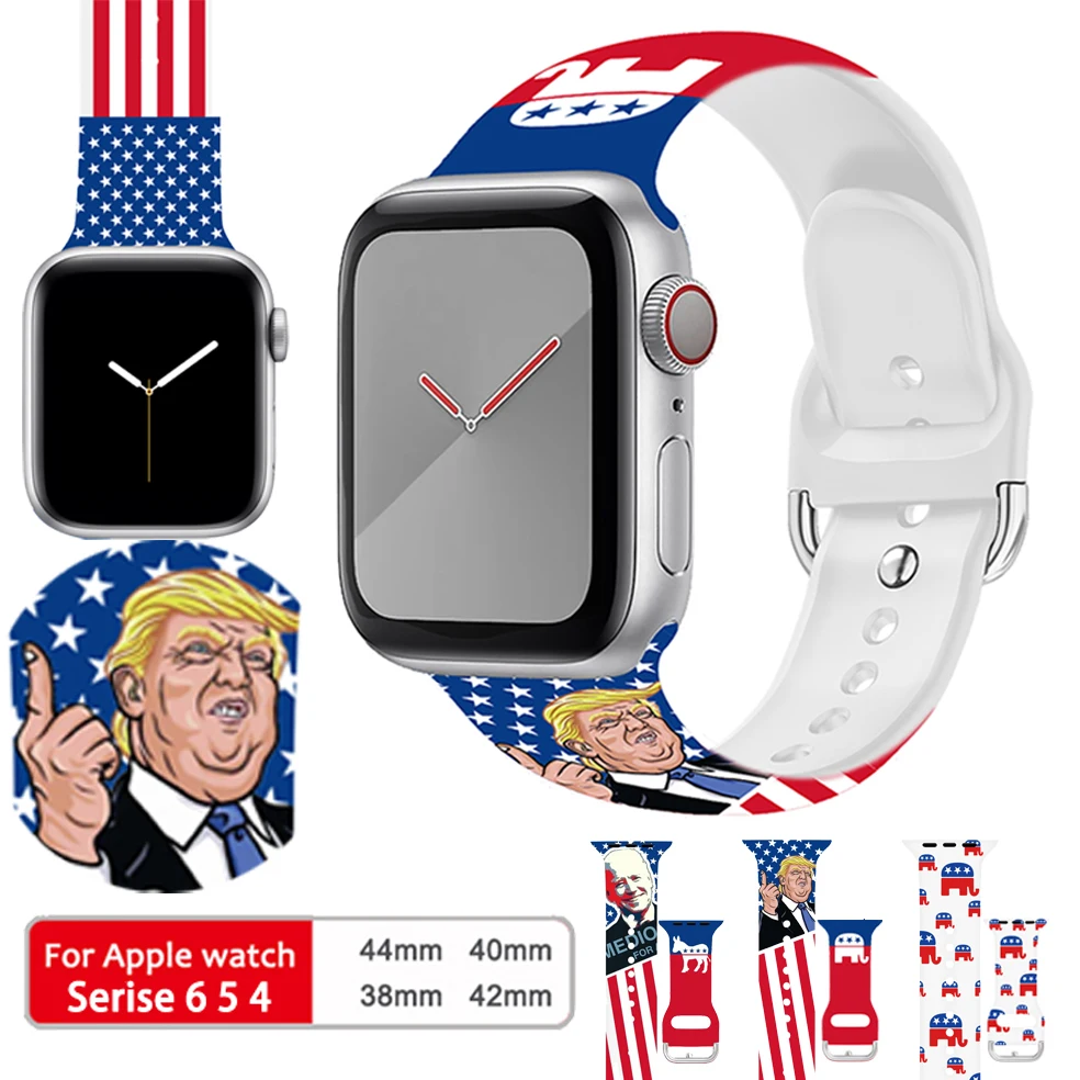 

Soft Rubber Watchband for Apple Watch 4 5 6 SE 40mm 44mm Comfortable Silicone Sport Strap for IWatch Series 338MM 42MM