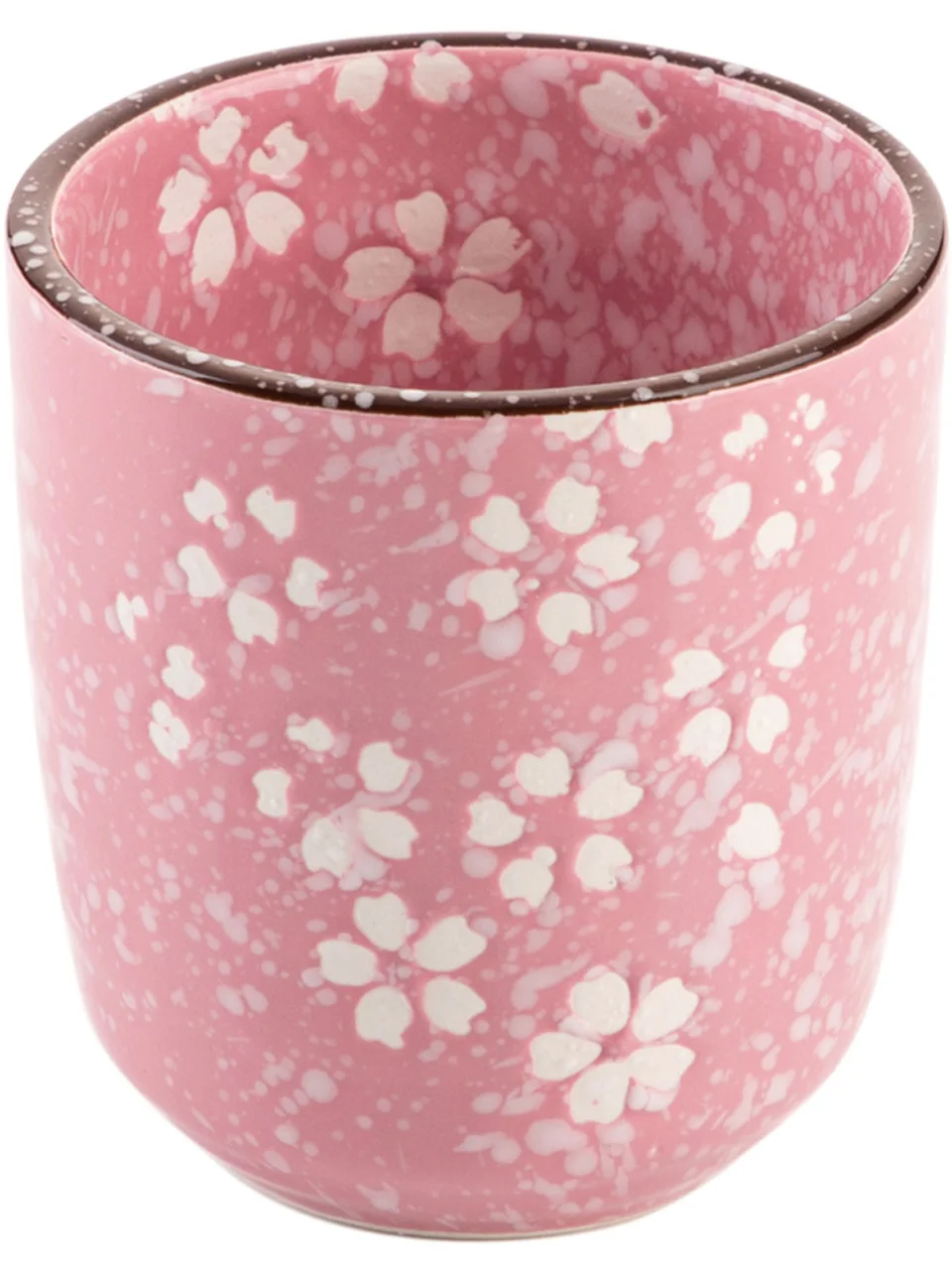 Japanese-Style Kung Fu Tea Ceramic Underglaze Porcelain Tea Cup Home Owner Sub-Cup Glass Cup Pink White