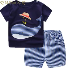 Été bébé à manches courtes pour vêtements garçons et filles sous-vêtements en coton costume pour enfants deux ensembles de vêtements pour bébé garçons vêtements(China)