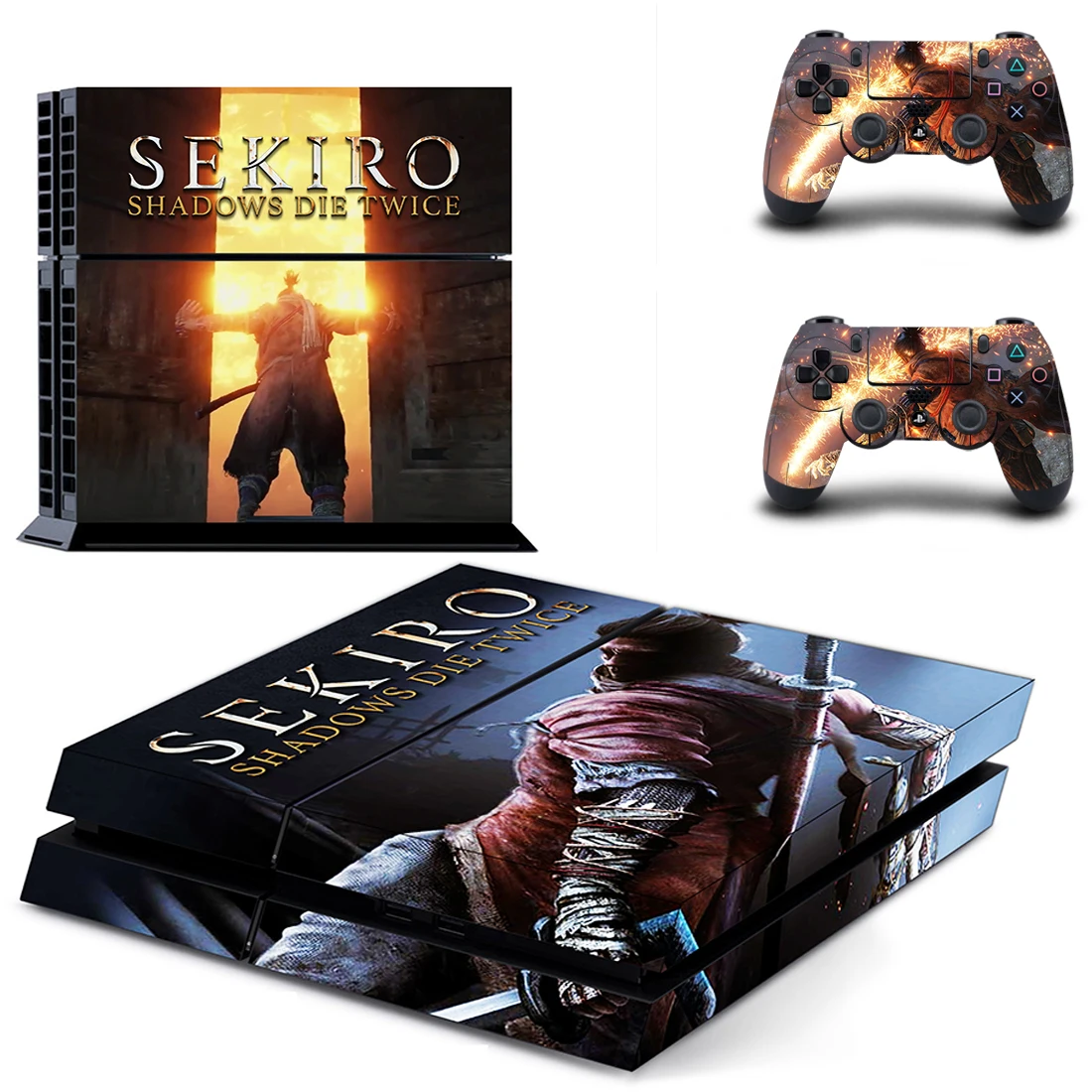 Sekiro Shadows Die Twice Full Cover PS4 sticker s Play station 4 стикер кожи для playstation 4 PS4 консоли и контроллера Skins