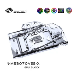Bykski – bloc d'eau pour carte graphique MSI RTX N MS3070VES X VENTU 3X 8G OC/RTX3070 VENTU 2X 8G, VGA, refroidisseur de GPU, 3070 