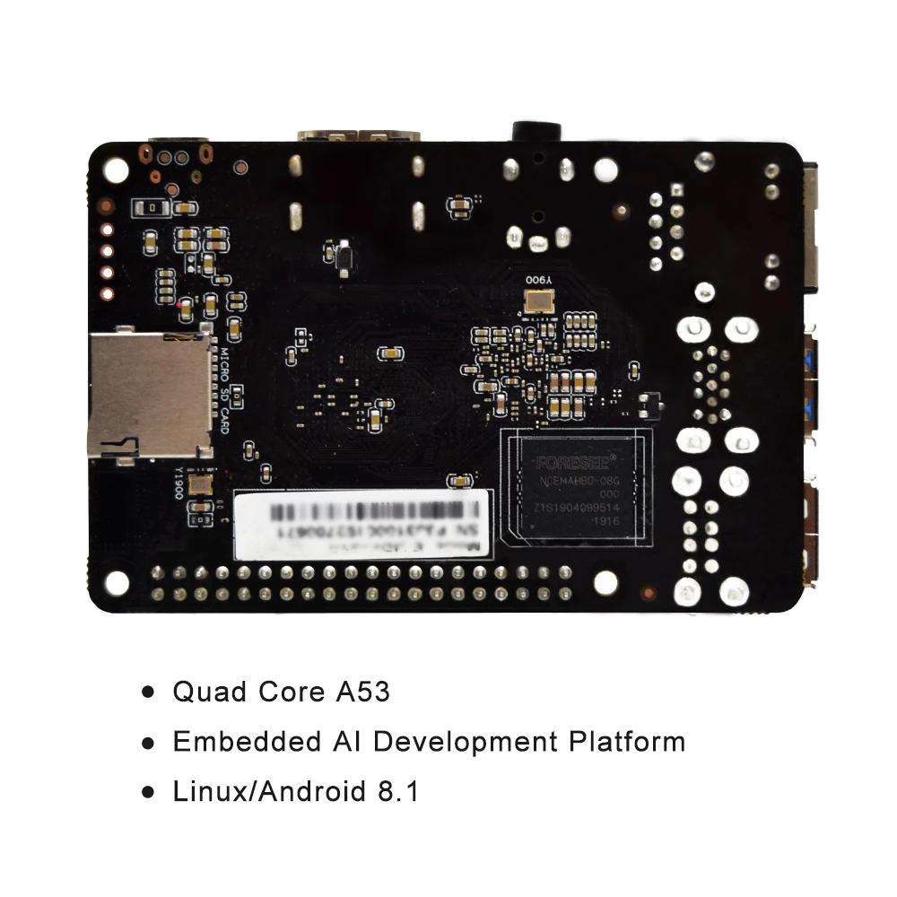 EAID-310 встроенный AI разработка Встроенный ARM макетная плата Linux/Android совместимый Raspberry pi 4b/3b