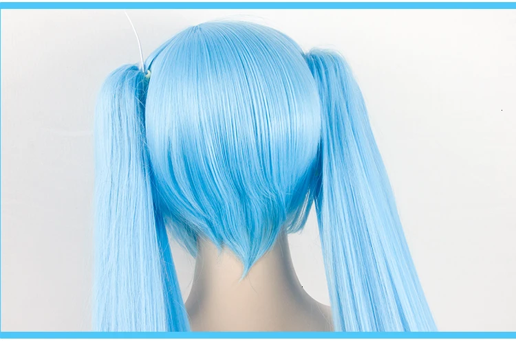 HSIU Высокое качество VOCALOID косплей парик Хацунэ Мику косплей парики Хэллоуин вечерние волосы Аниме игры 150 см Аквамариновый парик