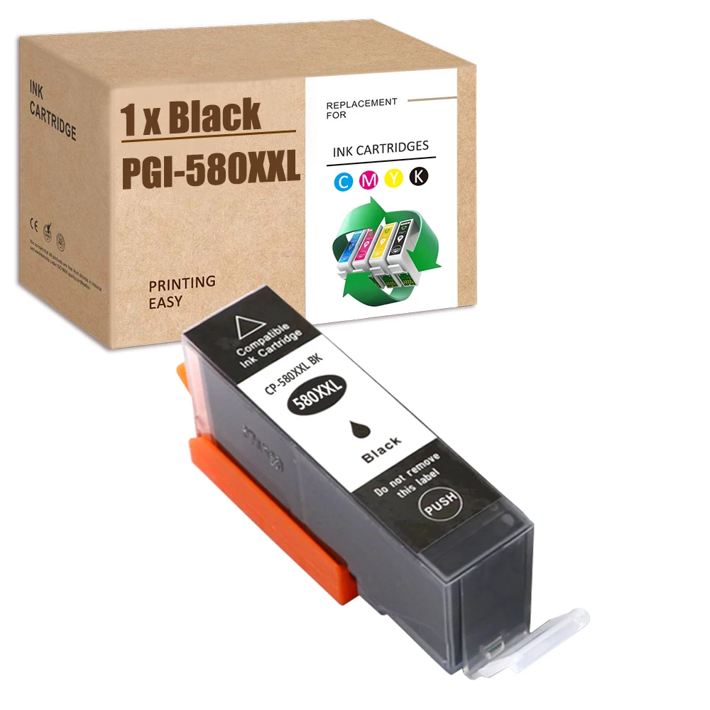 HS PGI-580XL Compatible for Canon PGI-580 Ink Cartridge Black XXL For  TS6150 TR8550 TS6250 TS8250 TS8150 TR7550 TS8251 TS9550