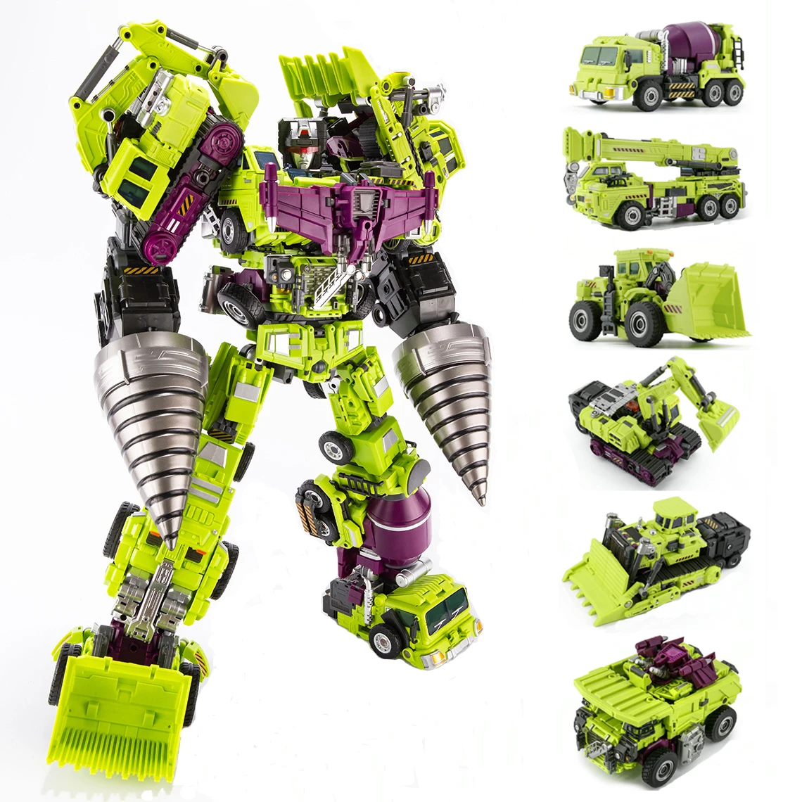 WJ Oversized Transformers Devastator Robots Action Figure 15" Toy New 