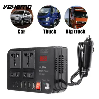 

Portable Car Inteverter Adapter Power Supply Premium Quality Power Inverter for Solar Kitchenamphome Outdoor for 300W