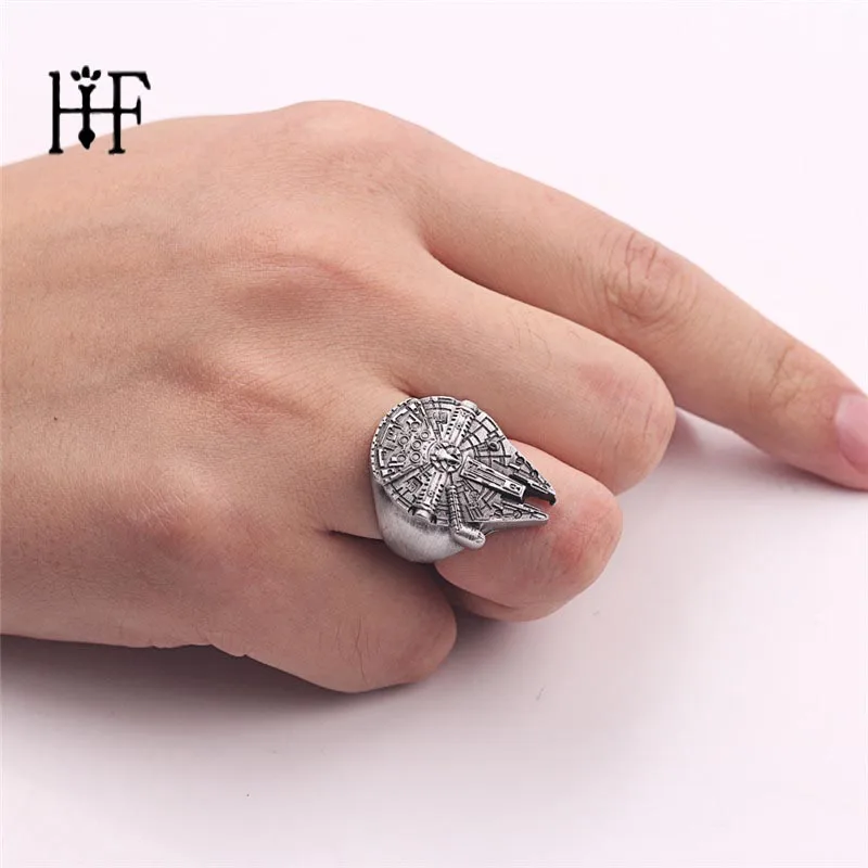 

Wholesale Star Wars Ring Falcon Metal Alloy Figure Rings For Women Men Gifts Size 8-13 Move Jewelry Anillo Anel