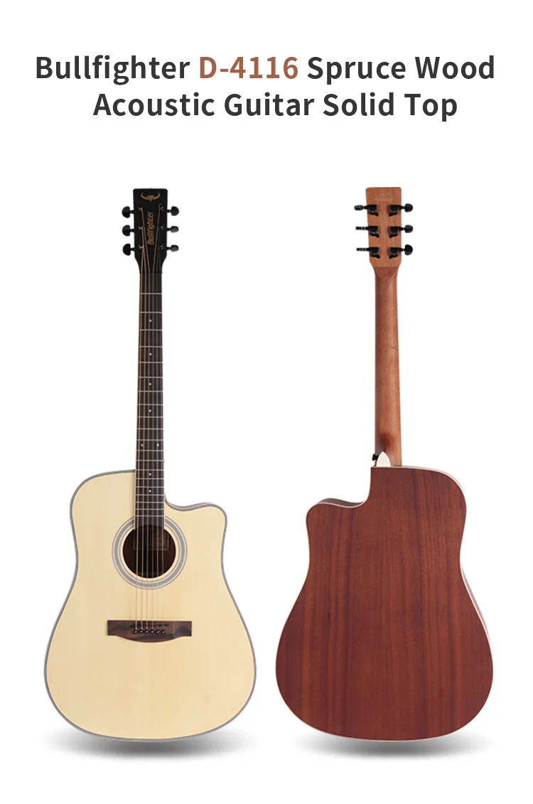 Bullfighter D-4116 ель доступный OEM Акустическая гитара Твердый Топ