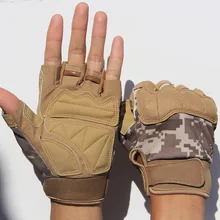 Охотничьи Тактические перчатки военные полпальца камуфляжные перчатки для активного отдыха Пешие прогулки фитнес Велоспорт охота альпинистские рыболовные перчатки