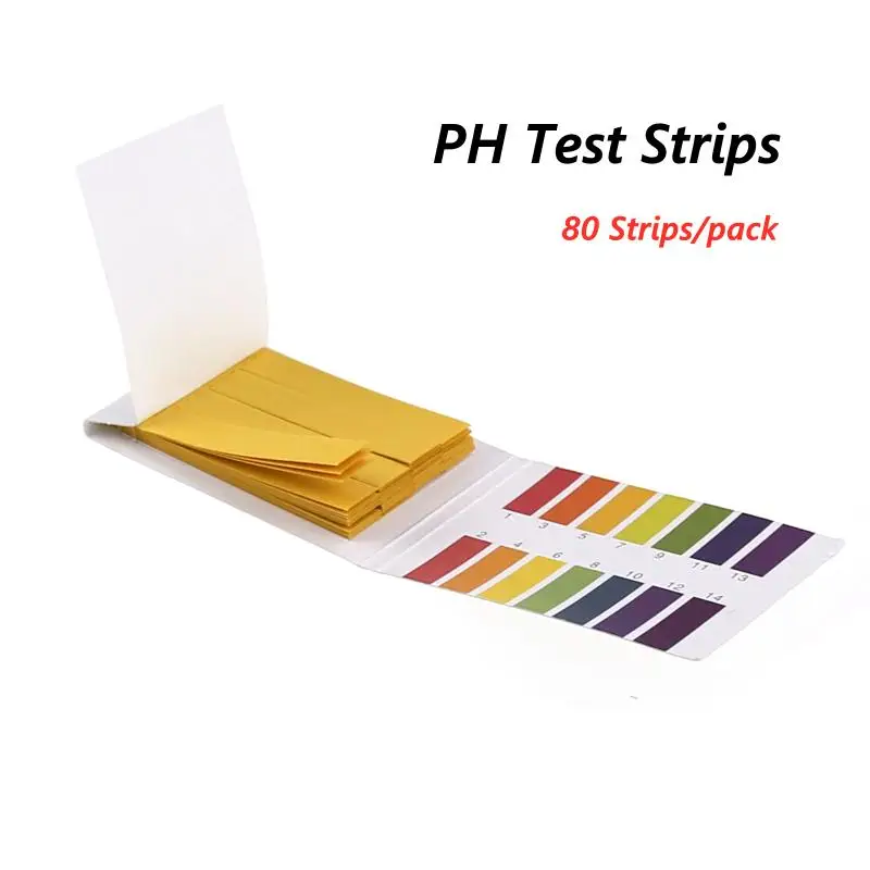 80PCSSetpHTestStrip114pHLitmusPaperSoilCosmeticsMulti