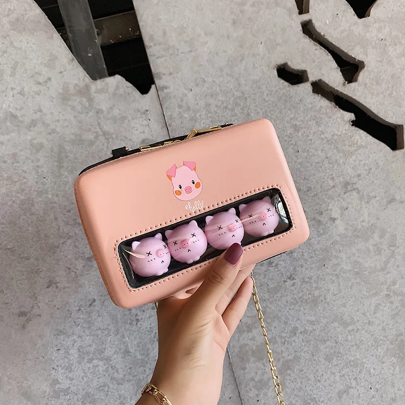 

Super Fire Bag Women's 2019 New Style Korean-style Versitile Fashion GIRL'S Cute Doll Single-shoulder Crossbody Bag