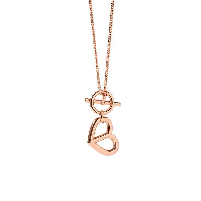 Amaiyllis 1 шт. 14 к дикая гладкая OT пряжка в форме сердца ключицы ожерелье подвески для женщин ожерелье ювелирные изделия