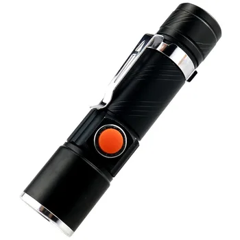 

Portable USB Charging Strong Light Flashlight Led Bike Lamp Night Riding Zoomable Flashlight Torch Lamp Light