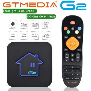 

Brazilian GTMEDIA G2 TV Box server 4K HDR Android 7.1 Ultra HD 2G 16G WIFI Google Cast Netflix TV BOX