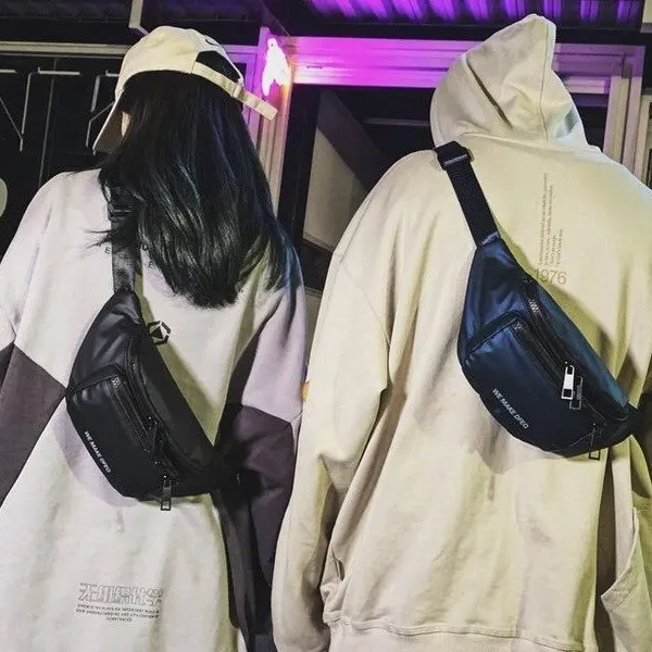 

Japanese-style Street Dark Chest Bag Simple Popular Brand Fixed Gear Wallet Men Leisure Bag Shoulder Oblique Bag Waterproof Bag