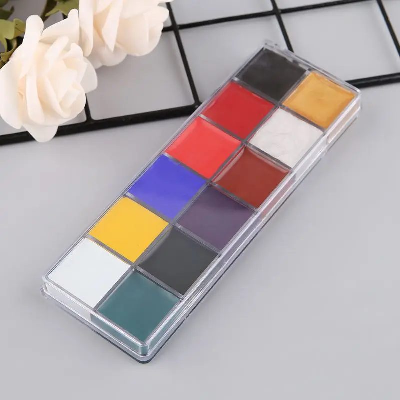12-color face body art painting body painting drama clown Halloween makeup face Halloween party