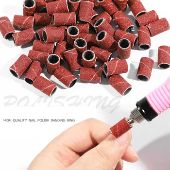 

80# 120# 180# Electric Nail Machine Nail Drill Bits Nail Art Sanding Bands UV Gel Acrylic Polish Remover For Nail Accessory Tool