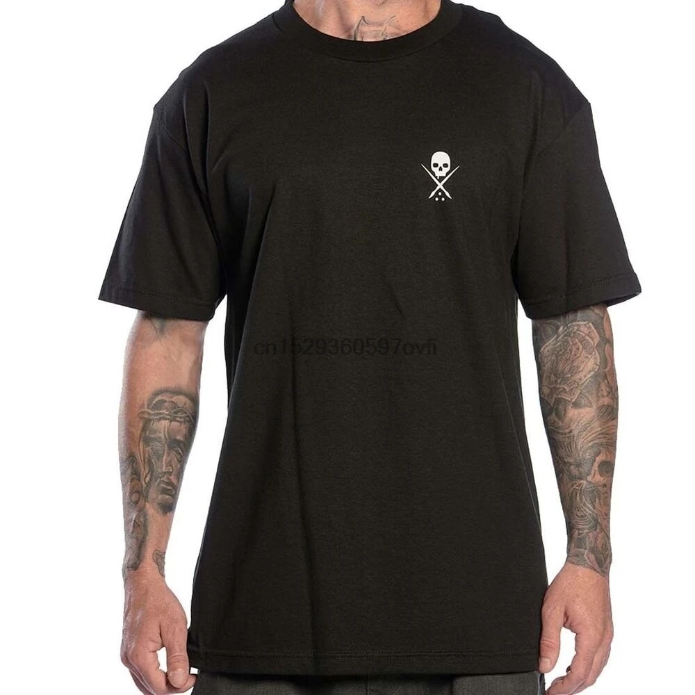 Sullen Mens Standard Issue Tattoo Style T shirt Skull Art Logo Tee
