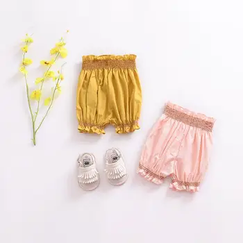 

Fashion Girls Baby Bread Pants Children Floral Lanterns Shorts Infants Wearing Printing Trend