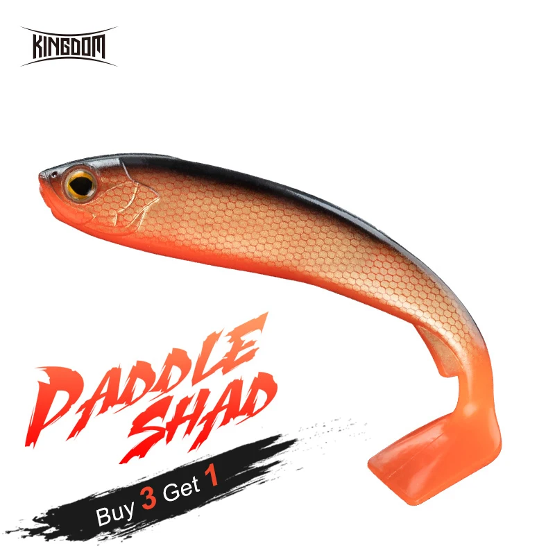 

Kingdom PADDLE SHAD Fishing Lures 160mm 39g Soft Baits PVC Soft Body Shad Lure For Pike Swimbait Saltwater Bass Fishing Wobblers