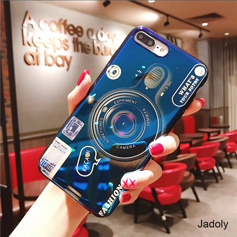 Camera Case For Iphone 5 6 6S 7 8 Plus X Xr Xs Max Case For Iphone 5 6 6S 7 8 Plus X Xr Xs Max Back Cover With Holder Tpu+Pc