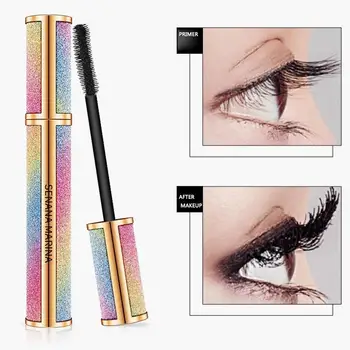 

4D Silk Fiber Lashes Thick Lengthening Mascara Long Black Lash Eyelash Extension Eye Lashes Brush Makeup Eye