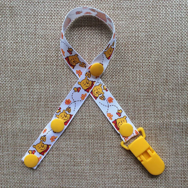1Pcs Mickey Minnie Theme Baby Pacifier Clip Pacifier Chain Dummy Clip Nipple Holder Children Pacifier Clips Soother Holder 