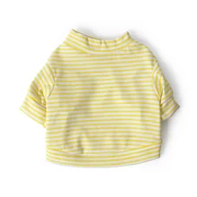 Одежда для собак и щенков; Повседневная футболка в полоску; одежда на весну и лето; высокое качество