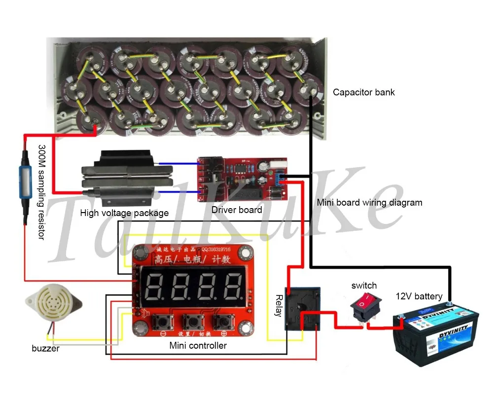 Высокого напряжения в контейнере приводная плата, панель управления, электростатический генератор, высокого напряжения в контейнере