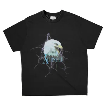 

VINTAGE Eagle ASKYURSELF T-Shirt Men Women Captive Of Myself Childhood Dream Tees Oversized hip hop