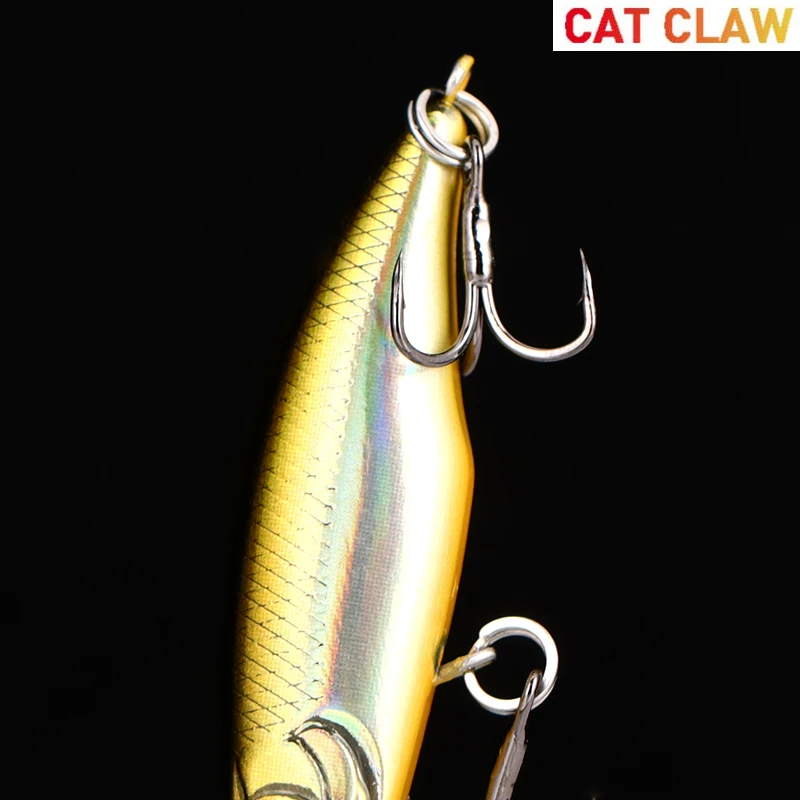 Cat Claw Minnow 60MM/4.8g fishing Lure Treble Hooks Surface upper middle water Floating Sea Fishing Lure Hard Fake bait 505M NEW Cat Claw Minnow 60MM/4.8g fishing Lure Treble Hooks Surface upper middle water Floating Sea Fishing Lure Hard Fake bait 505M NEW