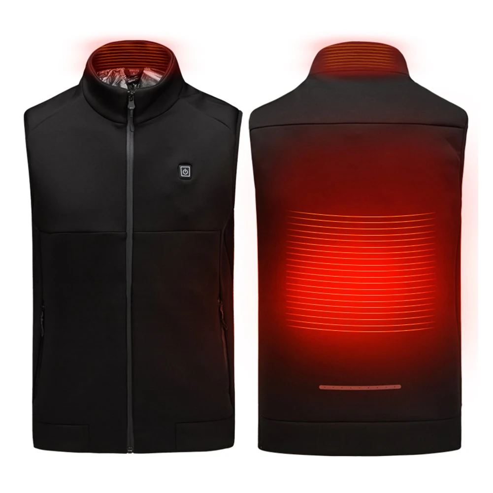 

USB Charging Gift Cold Proof Fast Outdoor Thermostat Warm Safe Adjustable Heating Vest Skiing Washable Hiking Winter