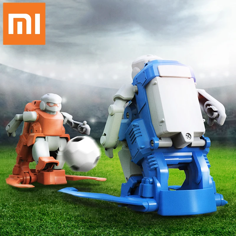 2 шт. Xiaomi MITU футбол Робот строитель DIY Детские Игрушки Роботы подарки на день рождения для мальчиков и девочек дети Кубок мира футбол