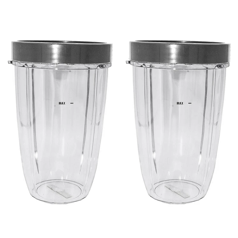 

24 Ounce Tall Cup with Lip Rings Compatible for Nutribullet 600W 900W Blenders