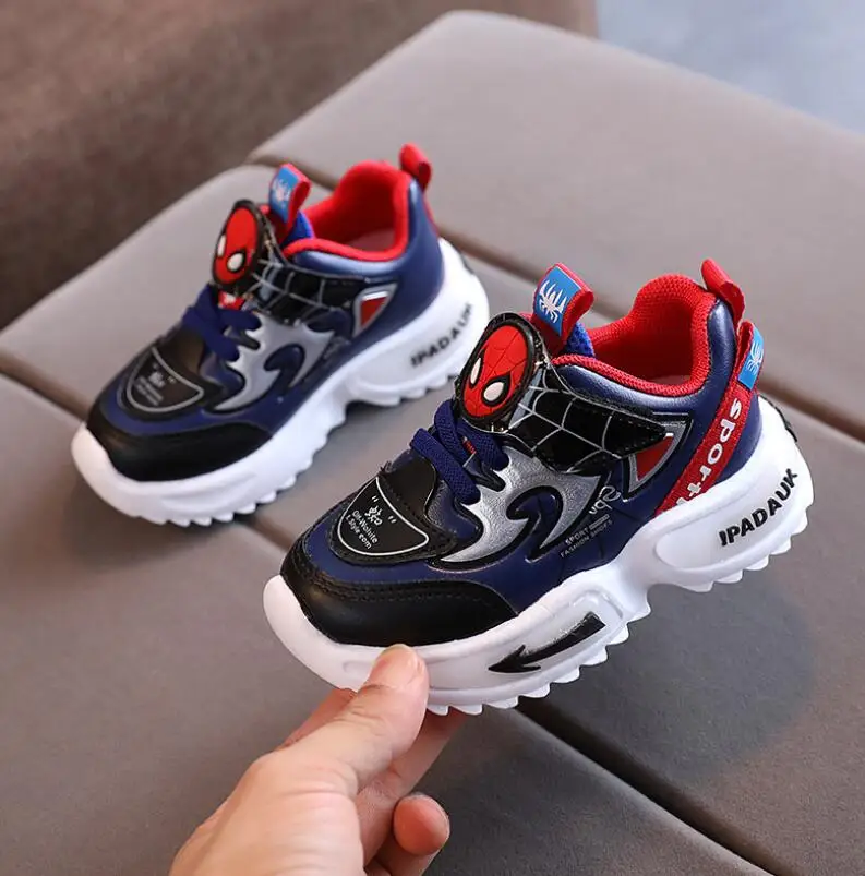 Disney Kid Spiderman Shoes Children Boys Girls Running Sneakers Autumn Sport Tenis Infantil Footwear Breathable Antiskid | Детская