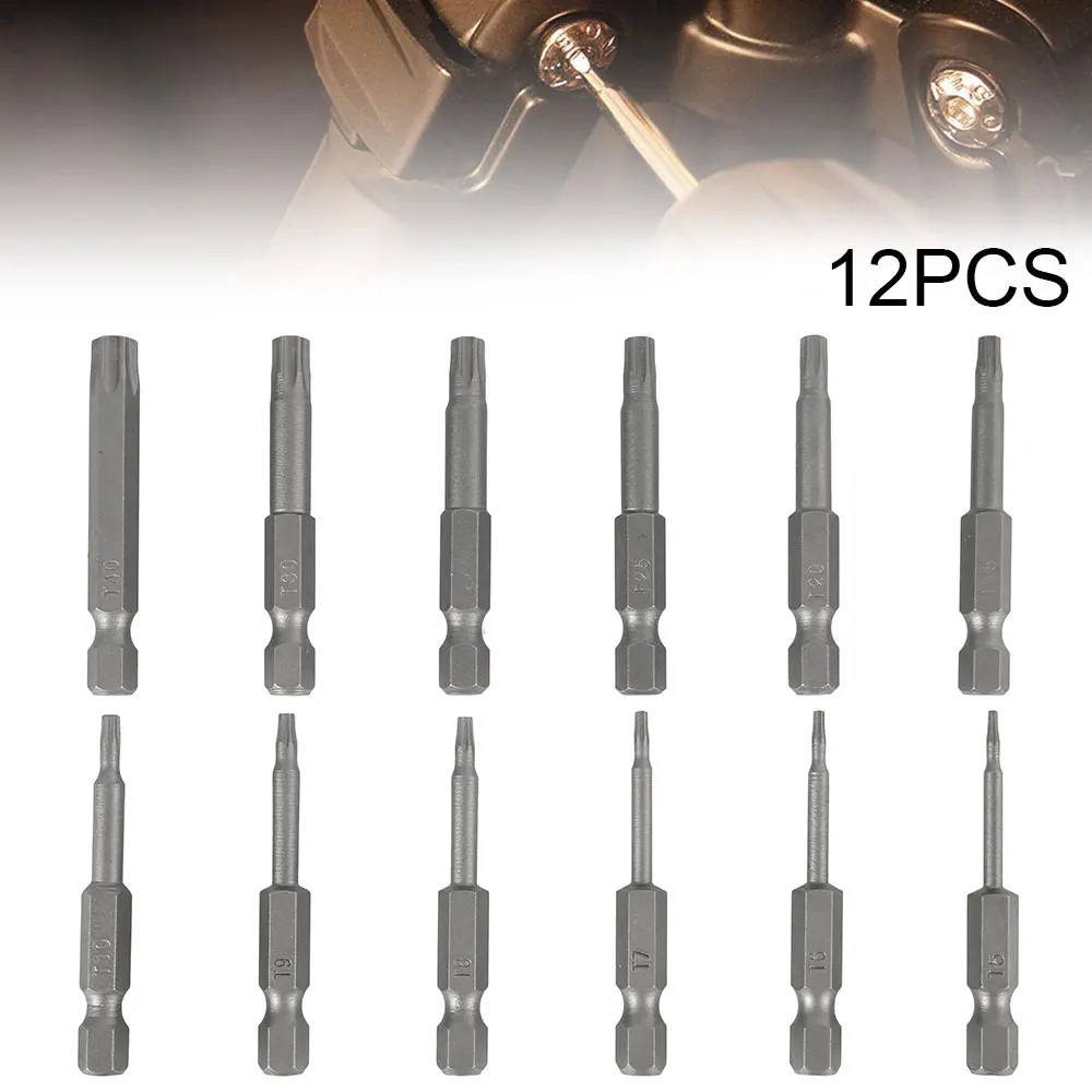 

12Pcs Set 50mm 1/4 Hex Shank Cross Head Screwdriver Bits Phillips Electric Driver Hand Tools Magnetic Screwdriver Drill Bit