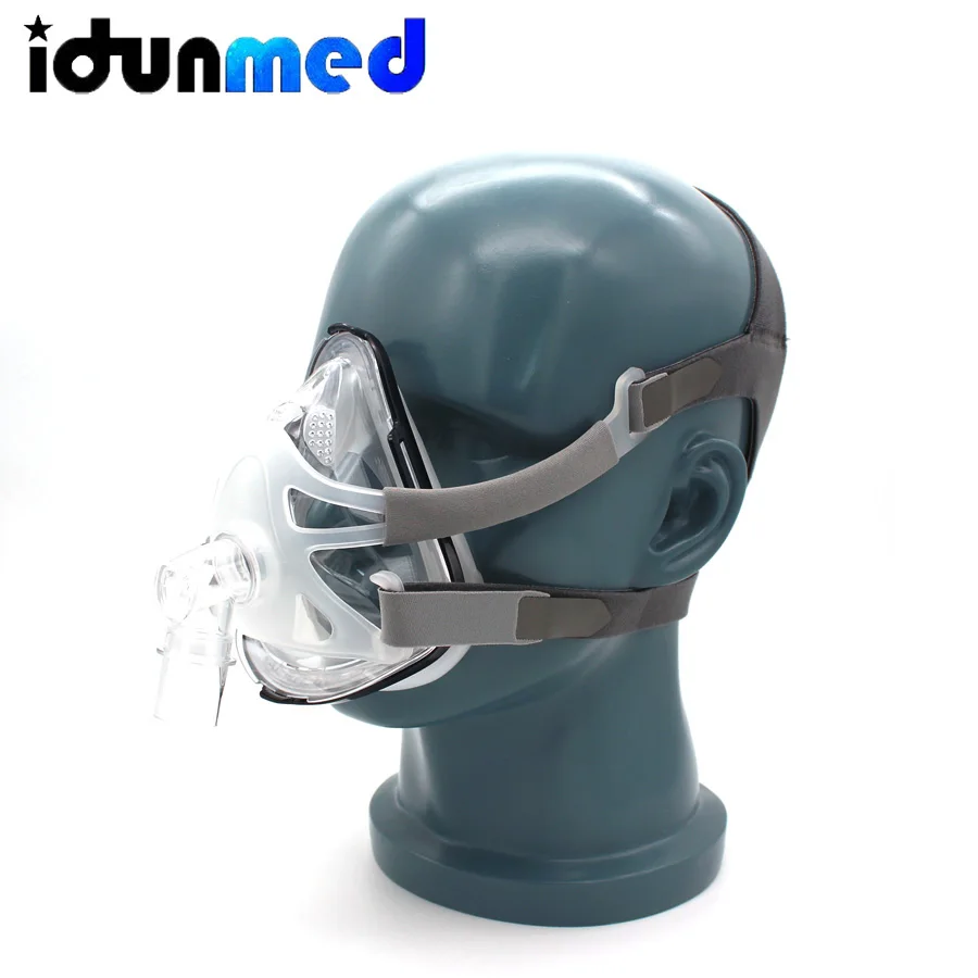 Полнолицевая маска BMC CPAP с регулируемым головным убором подушки 3 размера для сна