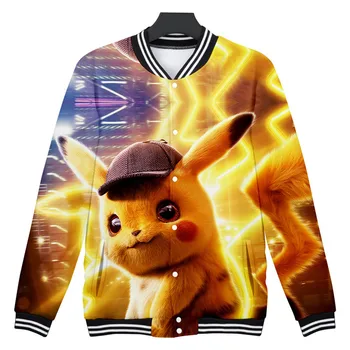 

3D Pokemon Umbreon Jacket Women/Men Detective Pikachu Hoodies Boys Sweatshirt Fashion Girls Tops Cartoon Coat Streetwear Clothes