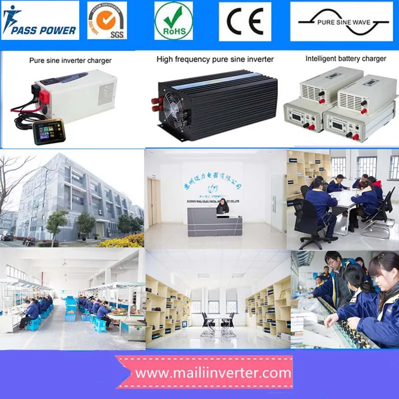 CE, ROHS, ISO9001, lcd 24 В до 240 В инвертор с зарядным устройством низкой частоты 5000 Вт Чистая синусоида Инвертор для кондиционера
