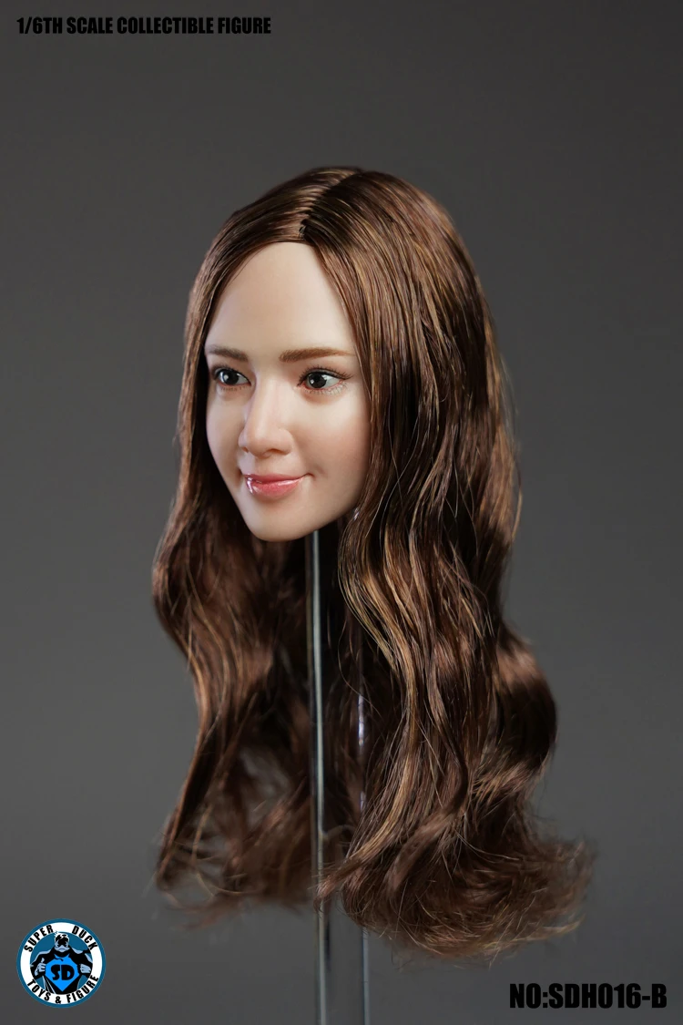 Супер утка SDH016 1/6 женская голова Sculpt милая девушка голова резьба для TBLeague Jiaou Куклы Фигурки