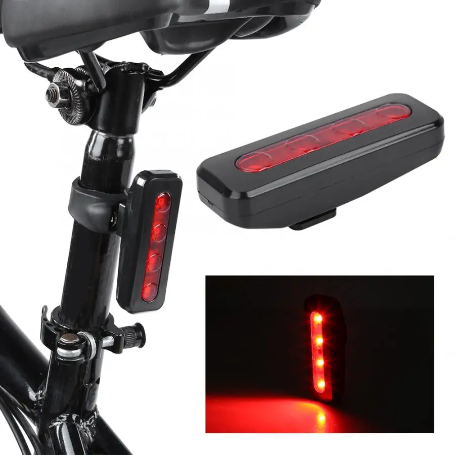 200lm велосипедный фонарь Сверхлегкий силиконовый ремешок задний фонарь для велосипеда USB перезаряжаемая Предупреждение льная лампа велосипедный аксессуар