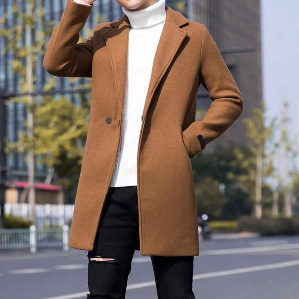 Autunno inverno Trench uomo giacca a vento giacca antivento giacca lunga  uomo cappotto di media lunghezza cappotto manteau homme мужское мужское -  AliExpress