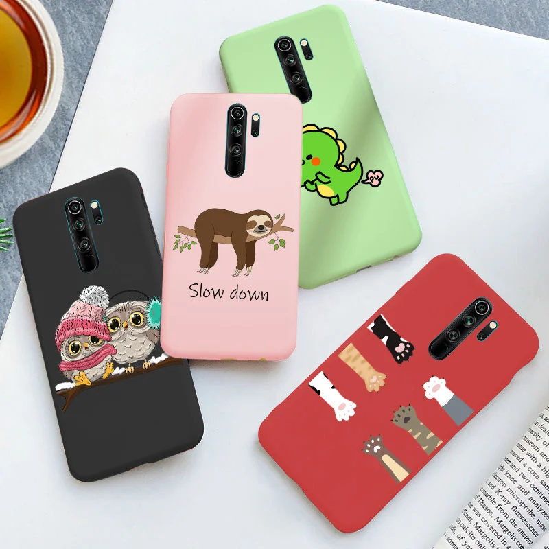 Funda de teléfono Redmi Note 8 PRO, cubierta suave de TPU con dibujos animados para Xiaomi Redmi Note 8 T 8 T Note 8 PRO, Color caramelo