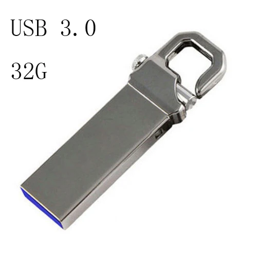 USB 3,0 2 ТБ флеш-накопители памяти металлические флеш-накопители ручка 32G/16G диск U диск серебристо-желтый черный Удобная карта памяти - Цвет: Black 32G