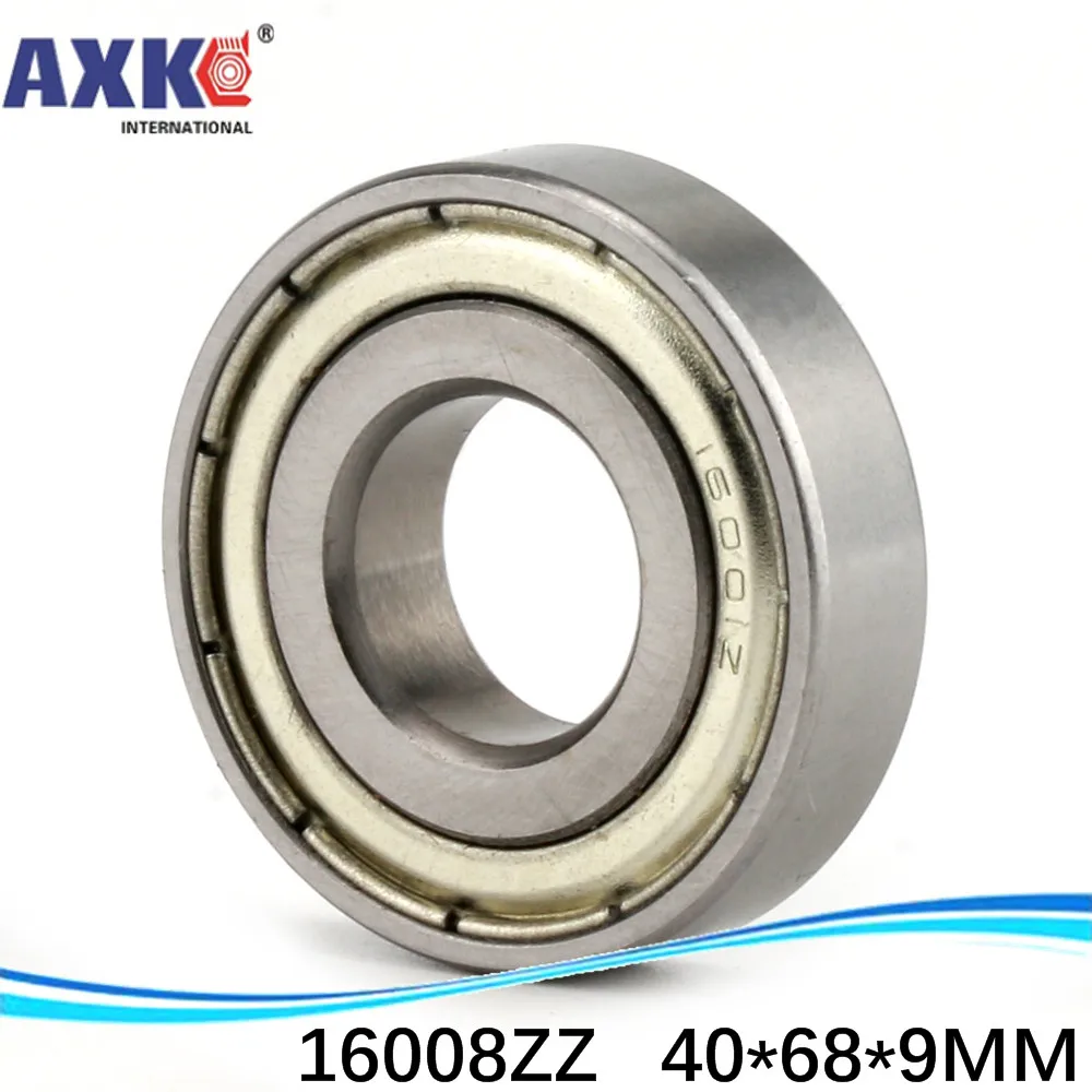 

1pcs Double Shielded Deep Groove Ball Bearings 16008ZZ 40*68*9 Mm Inch Bearing AXK Steel Ra 0.8
