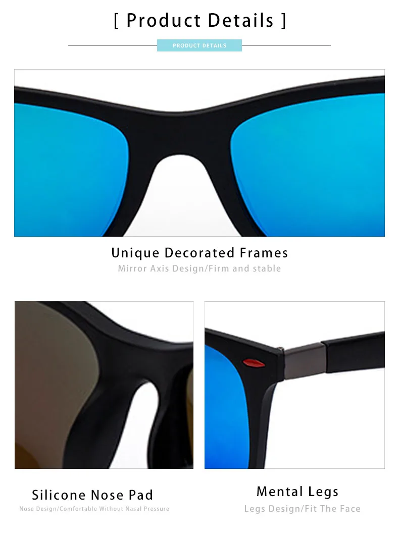Квадратные поляризованные солнцезащитные очки, мужские трендовые очки для вождения, Новое поступление, TR90, ультра-светильник, женские очки UV400 lentes de sol hombre 4195
