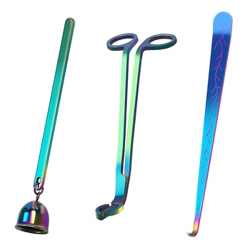 

Three-In-One Candle Tool Accessory Set, Candle Wick Trimmer, Candle Wick Cutout, Candle Cutting Device (Color)